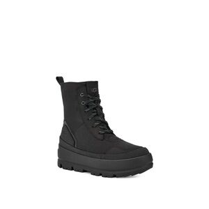 UGG Black Ankle Boots with Lace-Up Design